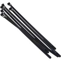 Re-Usable Cable Tie, 8" Long, 50 lbs. Tensile Strength, Black Air Extreme Inc.