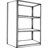 Interlok Shelving Unit, Steel, Boltless, 800 lbs. Capacity, 36" W x 76" H x 24" D Air Extreme Inc.