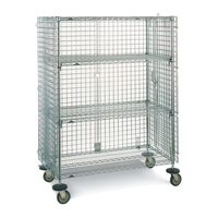 Wire Shelf Cart, Chrome Plated, 21-1/2" x 68-1/2" x 40", 500 lbs. Capacity Air Extreme Inc.