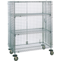 Security Carts, Chrome Plated, 21-1/2" x 68-1/2 x 38-1/2", 500 lbs. Capacity Air Extreme Inc.