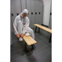 Banc pour vestiaire, Bois, 48" lo x 9-1/2" la x 16-1/2" h Air Extreme Inc.