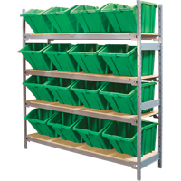 &eacute;tag&egrave;res larges avec bacs g&eacute;ants en plastique, Acier, Sans boulons, De base, 66" la x 72" h x 18" p Air Extreme Inc.