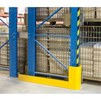 Protecteurs d'all&eacute;es de rayonnages, 3" la x 56" lo x 16" h, Jaune s&eacute;curit&eacute; OSHA Air Extreme Inc.