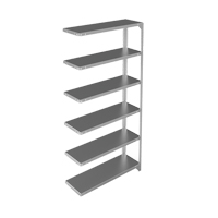 Shelving Unit, Galvanized Steel, Slotted Angle, 400 lbs. Capacity, 36" W x 72" H x 12" D Air Extreme Inc.