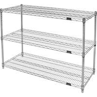 Heavy-Duty Chromate Wire Shelving, 3 Tiers, 30" W x 33" H x 14" D Air Extreme Inc.