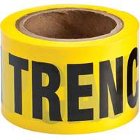 Barricade Tape, English, 3" W x 200' L, 3 mils, Black on Yellow Air Extreme Inc.