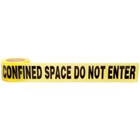 Barricade Tape, English, 3" W x 1000' L, 3 mils, Black on Yellow Air Extreme Inc.