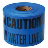 "Buried Water Line" Identoline&reg; Underground Warning Tape, 6" W x 1000' L, Black on Blue Air Extreme Inc.