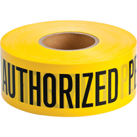Barricade Tape, English, 3" W x 1000' L, 2 mils, Black on Yellow Air Extreme Inc.