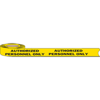 Barricade Tape, English, 3" W x 1000' L, 2 mils, Black on Yellow Air Extreme Inc.