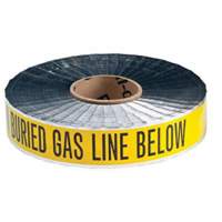 "Gas Line" Identoline&reg; Underground Warning Tape, 2" W x 1000' L, Black on Yellow Air Extreme Inc.