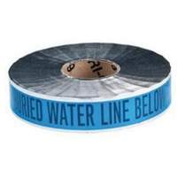 "Water Line" Identoline&reg; Underground Warning Tape, 2" W x 1000' L, Black on Blue Air Extreme Inc.