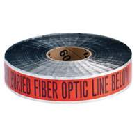 "Fiber Optic Line" Identoline&reg; Underground Warning Tape, 2" W x 1000' L, Black on Orange Air Extreme Inc.