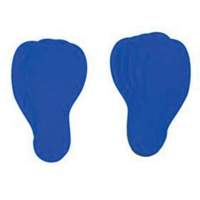 Floor Marking Labels, Footprint, 12" L x 3.75" W, Blue, Vinyl Air Extreme Inc.