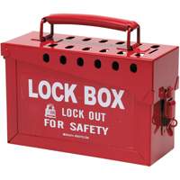Coffret de s&eacute;curit&eacute; portatif en m&eacute;tal, Rouge Air Extreme Inc.