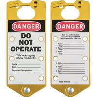 Labeled Lockout Hasps, Yellow Air Extreme Inc.