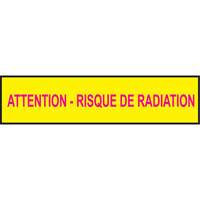 Barricade Tape, French, 3" W x 1000' L, 3.5 mils, Magenta on Yellow Air Extreme Inc.