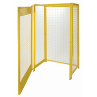 Gas Cylinder Cabinets, 10 Cylinder Capacity, 44" W x 30" D x 74" H, Yellow Air Extreme Inc.