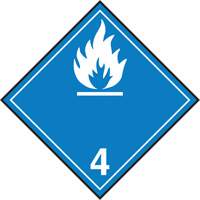 TDG Shipping Labels, Class 4.3, Water Reactive Substances, Paper Air Extreme Inc.