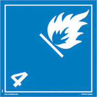 TDG Shipping Labels, Class 4.3, Water Reactive Substances, Vinyl Air Extreme Inc.