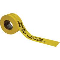 Barricade Tape, Bilingual, 3" W x 1000' L, 3.5 mils, Black on Yellow Air Extreme Inc.