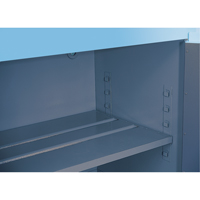 ChemCor&reg; Lined Acid/Corrosive Storage Cabinets, 30 gal., 43" x 44" x 18" Air Extreme Inc.