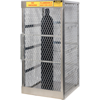 Aluminum LPG Cylinder Locker Storage, 10 Cylinder Capacity, 30" W x 32" D x 65" H, Silver Air Extreme Inc.