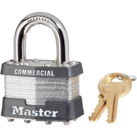 Laminated Padlock, Silver, Keyed Alike, Laminated Steel, 1-3/4" Width Air Extreme Inc.
