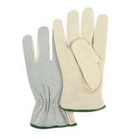 Gants de conducteur &agrave; dos fendu, Moyen, Paume en Cuir fleur de vache Air Extreme Inc.