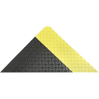 Saddle Trax Anti-Fatigue & Ergonomic Floor Mat, Diamond, 2' x 3' x 1", Black/Yellow, Vinyl Air Extreme Inc.
