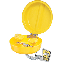 Douche oculaire/faciale avec couvercle, Installation Montage mural, Bol Plastique Air Extreme Inc.