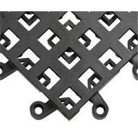 ErgoDeck&reg; Mat No. 560, PVC, 1-1/2' W x 1-1/2' L, 7/8" Thick, Black Air Extreme Inc.