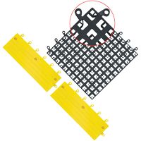 ErgoDeck&reg; Mat No. 560, PVC, 1-1/2' W x 1-1/2' L, 7/8" Thick, Black Air Extreme Inc.