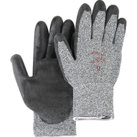 Gants de tricot poivre & sel avec rev&ecirc;tement de paume noir, Taille Petit/7, Rev&ecirc;tement Polyur&eacute;thane, Enveloppe en PEHP, ANSI/ISEA 105 niveau 2 Air Extreme Inc.