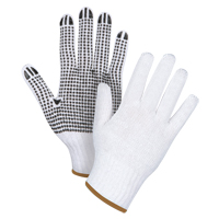 Dotted String Knit Gloves, Poly/Cotton, Single Sided, 7 Gauge, Large Air Extreme Inc.