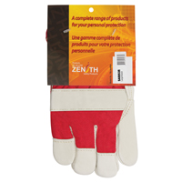 Red & White Premium Winter-Lined Fitters Gloves, Large, Grain Cowhide Palm, Boa Inner Lining Air Extreme Inc.
