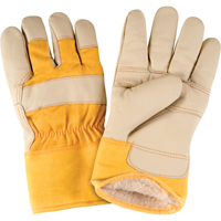 Standard-Duty Winter-Lined Fitters Gloves, Large, Grain Furniture Palm, Boa Inner Lining Air Extreme Inc.