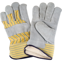 Winter-Lined Fitters Gloves, X-Large, Split Cowhide Palm, Cotton Fleece Inner Lining Air Extreme Inc.