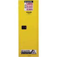 Sure-Grip&reg; EX Slimline Flammable Safety Cabinet, 22 gal., 1 Door, 23.25" W x 65" H x 18" D Air Extreme Inc.