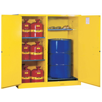 Armoires Sure-Grip EX s&eacute;curitaires &agrave; double fonction, Capacit&eacute; de 115 gal. US, 13 barils, Jaune Air Extreme Inc.