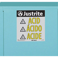 ChemCor&reg; Lined Acid/Corrosive Storage Cabinets, 22 gal., 35" x 35" x 22" Air Extreme Inc.