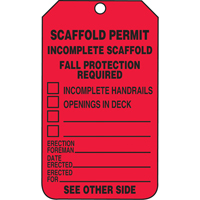 &eacute;tiquettes de s&eacute;curit&eacute; d'inspection et de contr&ocirc;le de l'&eacute;tat de l'&eacute;quipement, Plastique, 3-3/8" la x 5-7/8" h, Anglais Air Extreme Inc.