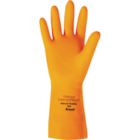 Orange Heavyweight 208 Series Gloves, Size Small/7, 13" L, Rubber Latex, Flock-Lined Inner Lining, 29-mil Air Extreme Inc.