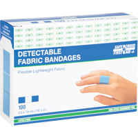 Bandages, Rectangulaire/carr&eacute;e, 3", Tissu d&eacute;tectable, St&eacute;rile Air Extreme Inc.