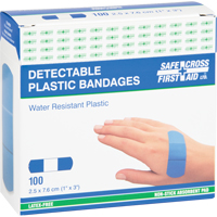 Bandages, Rectangulaire/carr&eacute;e, 3", Plastique d&eacute;tectable, St&eacute;rile Air Extreme Inc.