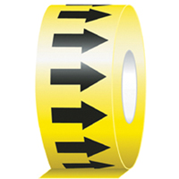 Directional Flow Arrow Tapes, 104', Black on Yellow Air Extreme Inc.