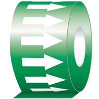 Directional Flow Arrow Tapes, 108', White on Green Air Extreme Inc.