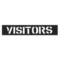 Pochoirs pour parc de stationnement, Anglais, 12" Air Extreme Inc.