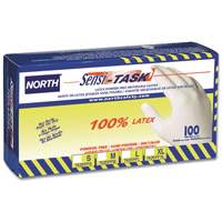Gants jetables Sensi-Task, Grand, Latex, 5 mils, Sans poudre, Blanc Air Extreme Inc.