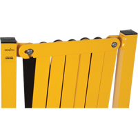 Expandable Barrier, 37" H x 11' L, Black/Yellow Air Extreme Inc.